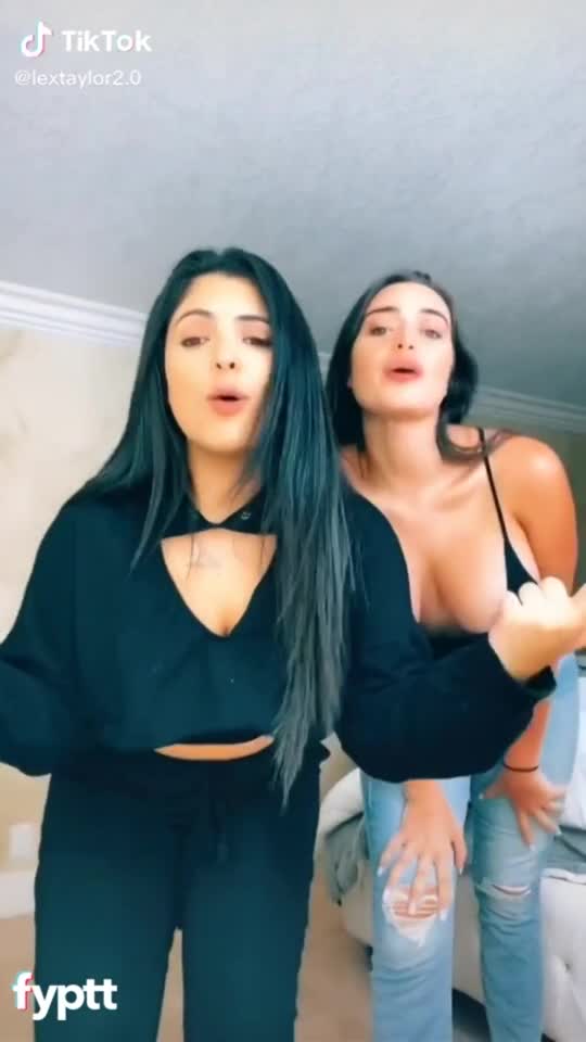 Pretty nude girl with a long furry tail butt plug dancing on NSFW TikTok